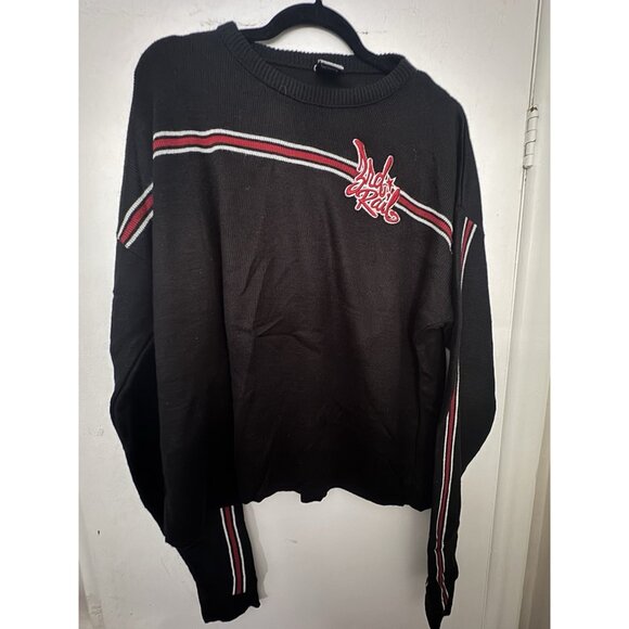 Vintage 90s Y2K Third Rail Black-Red‎ Sweater Size XL. (24 Inch Chest) - Picture 1 of 8